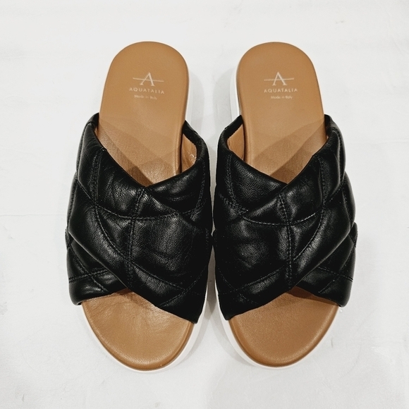 AQUATALIA Samantha Sandals Casual Slip On Round Toe - Picture 2 of 5